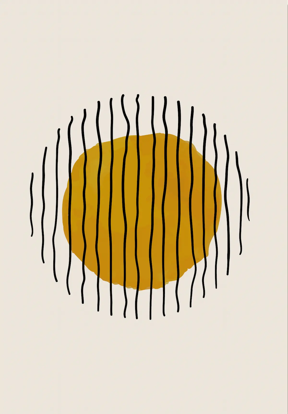 Akustikbild Designserie Art of Balance No. 1 mit schwarzem Rahmen-thumb-2