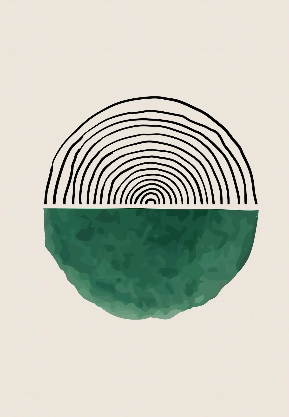 Akustikbild Designserie "Art of Balance" No. 2 mit schwarzem Rahmen-thumb-2