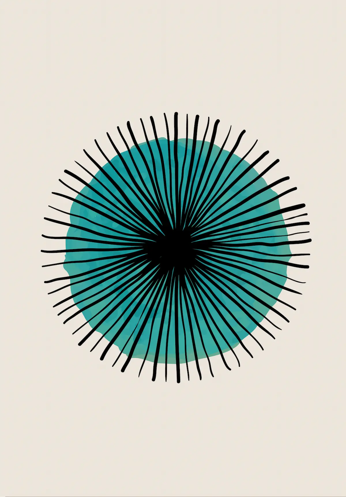 Schallschlucker Designserie Art of Balance No. 3 mit schwarzem Rahmen-2