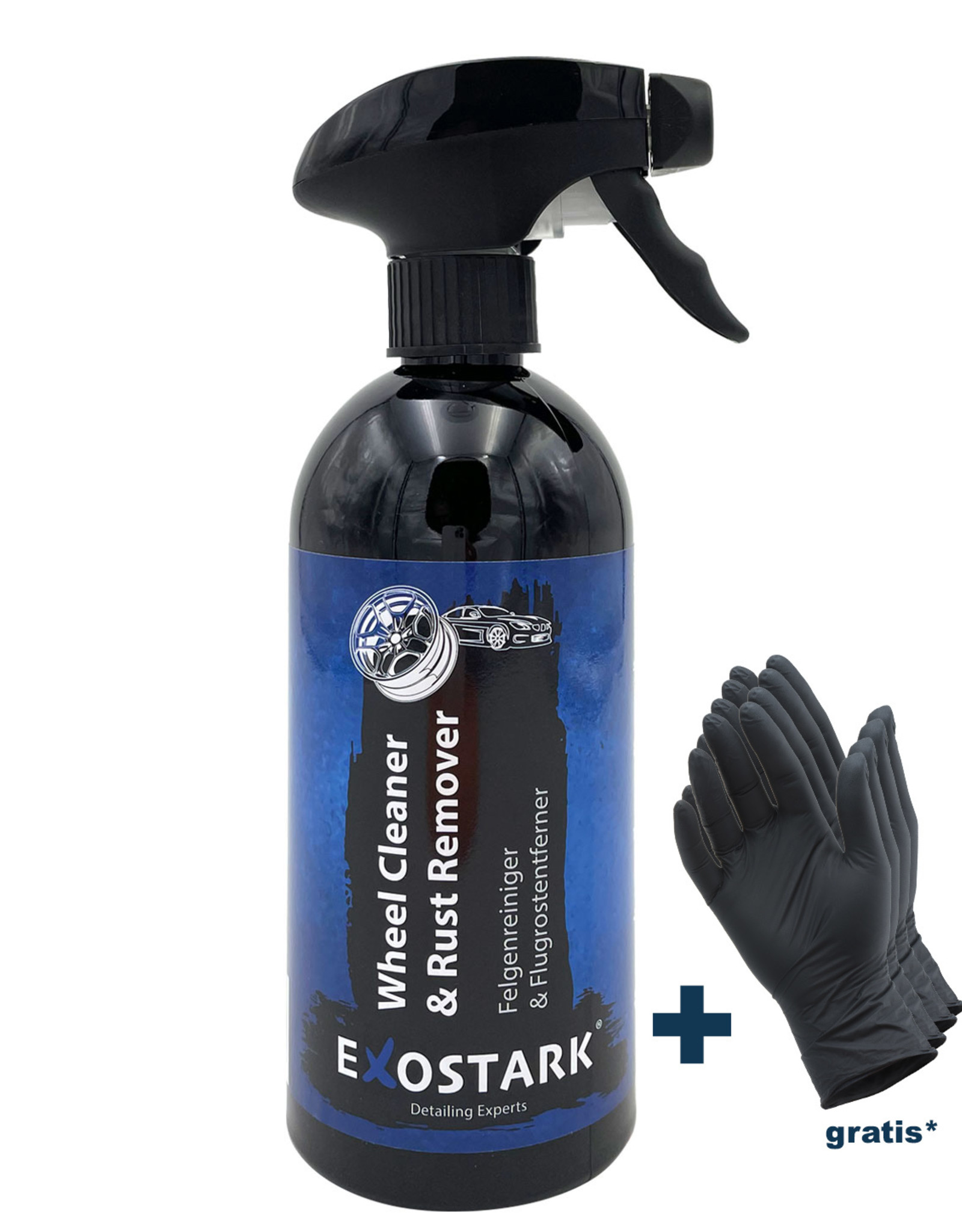Exostark 2 in 1 Felgenreiniger & Flugrostentferner - 500ml Sprühflasche
