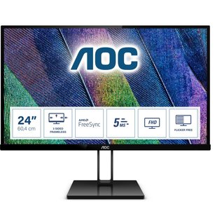 AOC V2 24V2Q computer monitor 60,5 cm (23.8") 1920 x 1080 Pixels Full HD LED Zwart
