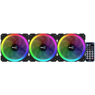 Aerocool Orbit RC 3x120MM RGB/GAMING +Remote 14.1dB/ RGB