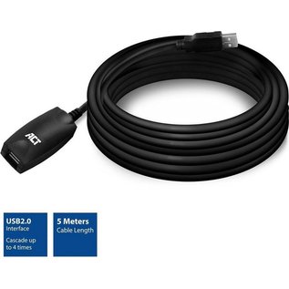 ACT AC6005 USB 2.0 Signaalversterker, 5 meter