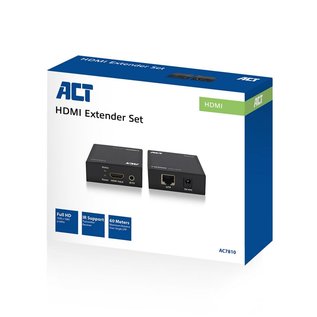 ACT AC7810 HDMI Extender set via een enkele UTP kabel, max. 60m, met IR-set