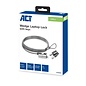 ACT AC9040 kabelslot Metallic 2 m