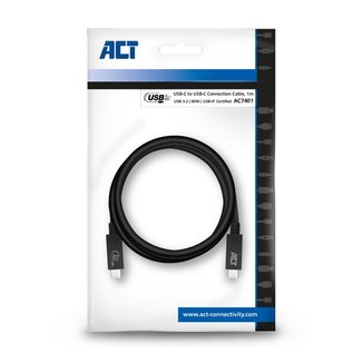 ACT AC7401 USB-kabel 1 m USB 3.2 Gen 1 (3.1 Gen 1) USB C Zwart