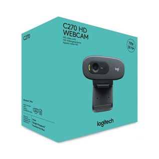 Logitech C270 webcam 3 MP 1280 x 720 Pixels USB 2.0 Zwart