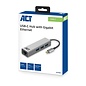 ACT AC7055 3-Poorts USB-C 3.2 (USB 3.0) Hub met Gigabit ethernet poort