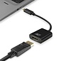 ACT AC7320 video kabel adapter 0,15 m USB Type-C DisplayPort Zwart