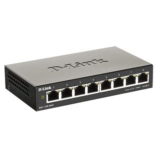 D-LINK D-Link DGS-1100-08V2 netwerk-switch Managed L2 Gigabit Ethernet (10/100/1000) Zwart