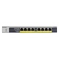 Netgear NETGEAR GS108LP Unmanaged Gigabit Ethernet (10/100/1000) Power over Ethernet (PoE) 1U Zwart, Grijs