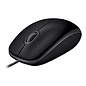 Logitech B110 Silent muis Ambidextrous USB Type-A Optisch 1000 DPI