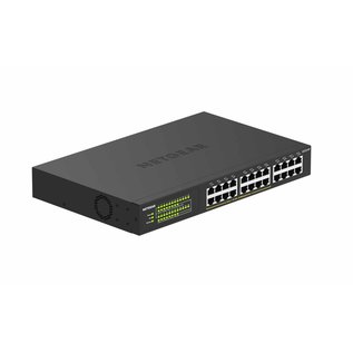 Netgear NETGEAR GS324P Unmanaged Gigabit Ethernet (10/100/1000) Power over Ethernet (PoE) 1U Zwart