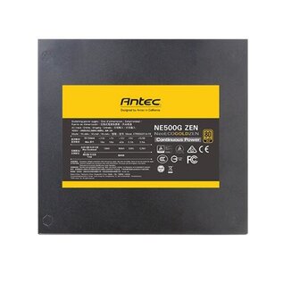 Antec NE500G Zen power supply unit 500 W 20+4 pin ATX ATX Zwart