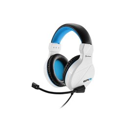 Sharkoon RUSH ER3 Headset Bedraad Hoofdband Gamen Zwart, Blauw, Wit