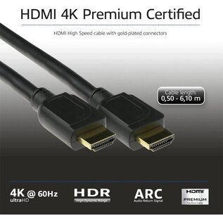 ACT AK3945 HDMI kabel 3 m HDMI Type A (Standaard) Zwart