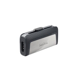 Sandisk SanDisk Ultra Dual Drive USB Type-C USB flash drive 32 GB USB Type-A / USB Type-C 3.2 Gen 1 (3.1 Gen 1) Zwart, Zilver