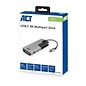 ACT AC7043 USB-C naar HDMI of VGA multiport adapter met ethernet, USB hub, cardreader, audio en PD pass through