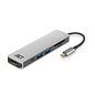 ACT AC7023 USB-C naar HDMI multiport adapter 4K, USB hub, cardreader, PD pass through