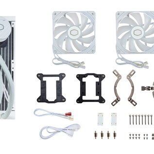 CoolerMaster Cooler Master MasterLiquid 240L Core ARGB White Processor Kit voor vloeistofkoeling 12 cm Wit