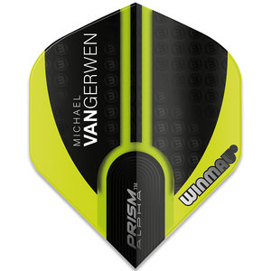 Plumas Winmau Michael van Gerwen Prism Alpha Black Green Flight V1