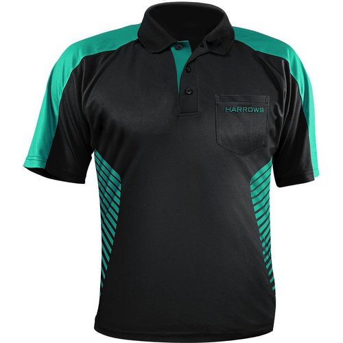 Harrows Harrows Vivid Camiseta de Dardos Black & Jade