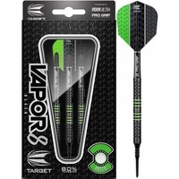 Dardos Target Vapor-8 Black Green 80% Punta de Plástico