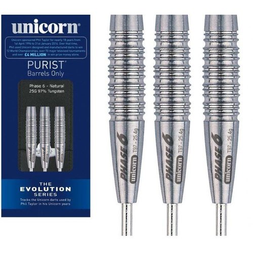 Unicorn Dardos Unicorn Purist Evolution Phase 6 97% Punta de Acero