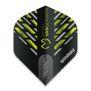 Plumas Winmau Michael van Gerwen Prism Alpha Black Green Flight V3