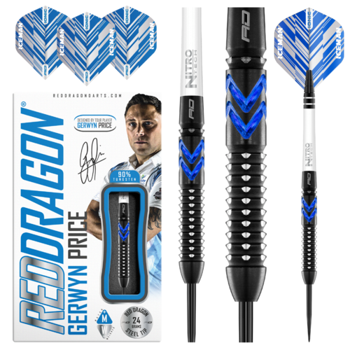 Red Dragon Dardos Red Dragon Gerwyn Price Blue Ice SE 90% Punta de Acero