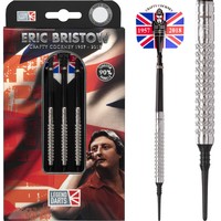 Dardos Eric Bristow Crafty Cockney 90% Silver Knurled Punta de Plástico