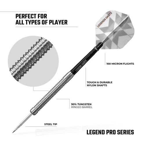 Legend Darts Dardos Legend Darts Pro Series V3 90% Punta de Acero