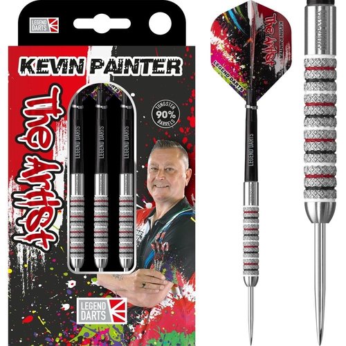 Legend Darts Dardos Kevin Painter Knurled 90% Punta de Acero