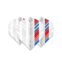 Plumas Winmau Prism Delta Extra Thick White & Red-Blue