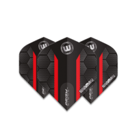 Plumas Winmau Prism Alpha Extra Thick Black & Red Stripe