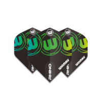Plumas Winmau Rhino Extra Thick Logo Gradient Green V2