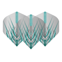 Plumas Red Dragon Peter Wright Hardcore Mohawk Light Blue