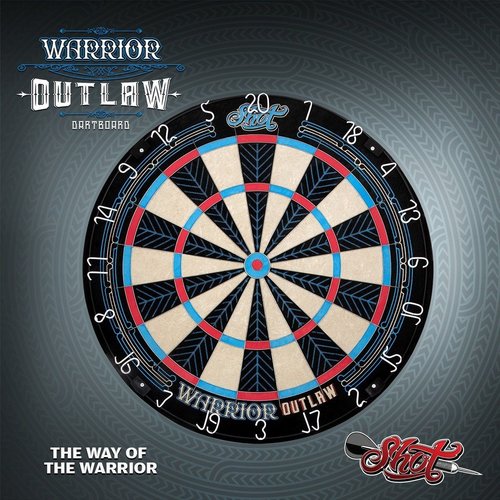 Shot Shot Warrior Outlaw Dartboard - Diana Profesional