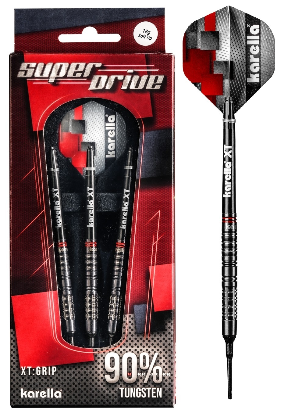 Dardos Karella SuperDrive 90 Punta de Plástico