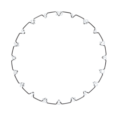 Unicorn Eclipse Ultra-Visible Horizontal Number Ring