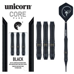 Dardos Unicorn Core Plus Win Shape 1 Brass  - Black Punta de Plástico