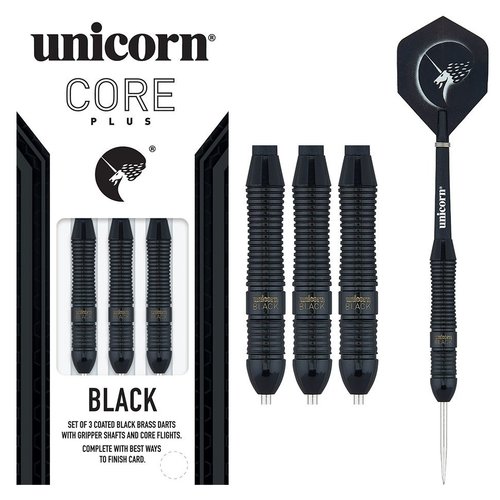 Unicorn Dardos Unicorn Core Plus Win Shape 1 Brass - Black Punta de Acero