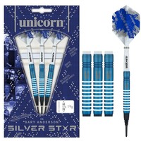 Dardos Unicorn Gary Anderson Silver Star 80% Punta de Plástico