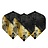Plumas Red Dragon Hardcore Premium Oro & Black Fleck