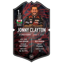 Ultimate Darts Card Jonny Clayton