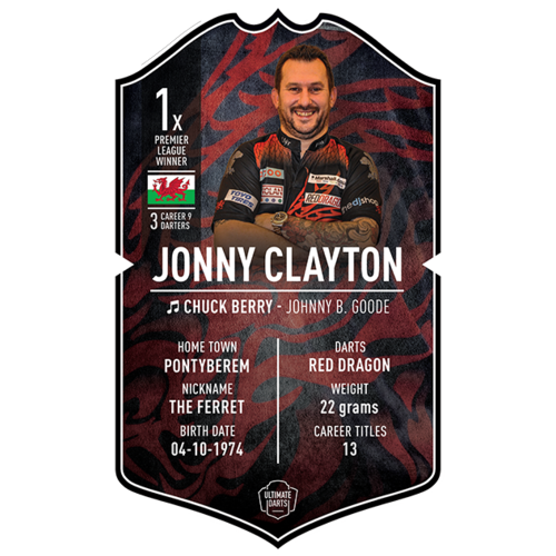 Ultimate Darts Ultimate Darts Card Jonny Clayton