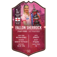 Ultimate Darts Card Fallon Sherrock