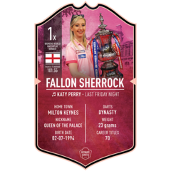 Ultimate Darts Card Fallon Sherrock