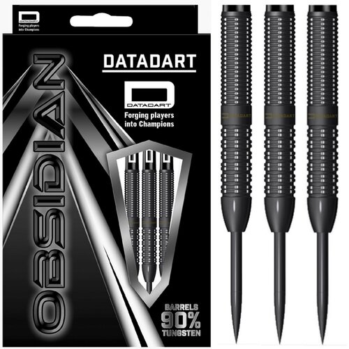 DATADART Dardos Datadart Obsidian 90% Straight Black PVD Punta de Acero