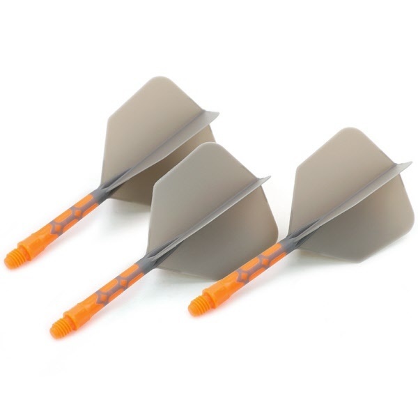 Plumas Para Dardos CUESOUL Rost T19 Talla S - 64mm Color Rojo Ahumado, Mejora Precisión Y Vuelo